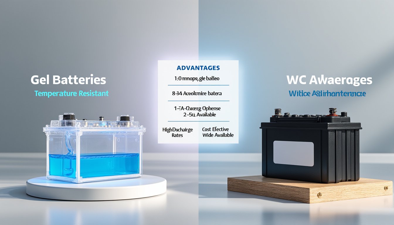 Batteries au gel et batteries conventionnelles : différences et avantages
