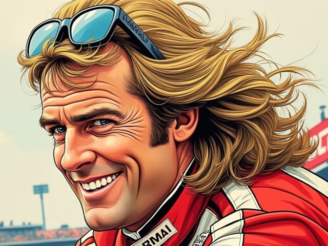 James Hunt – « James Hunt : Le playboy de la F1, entre glamour et vitesse »